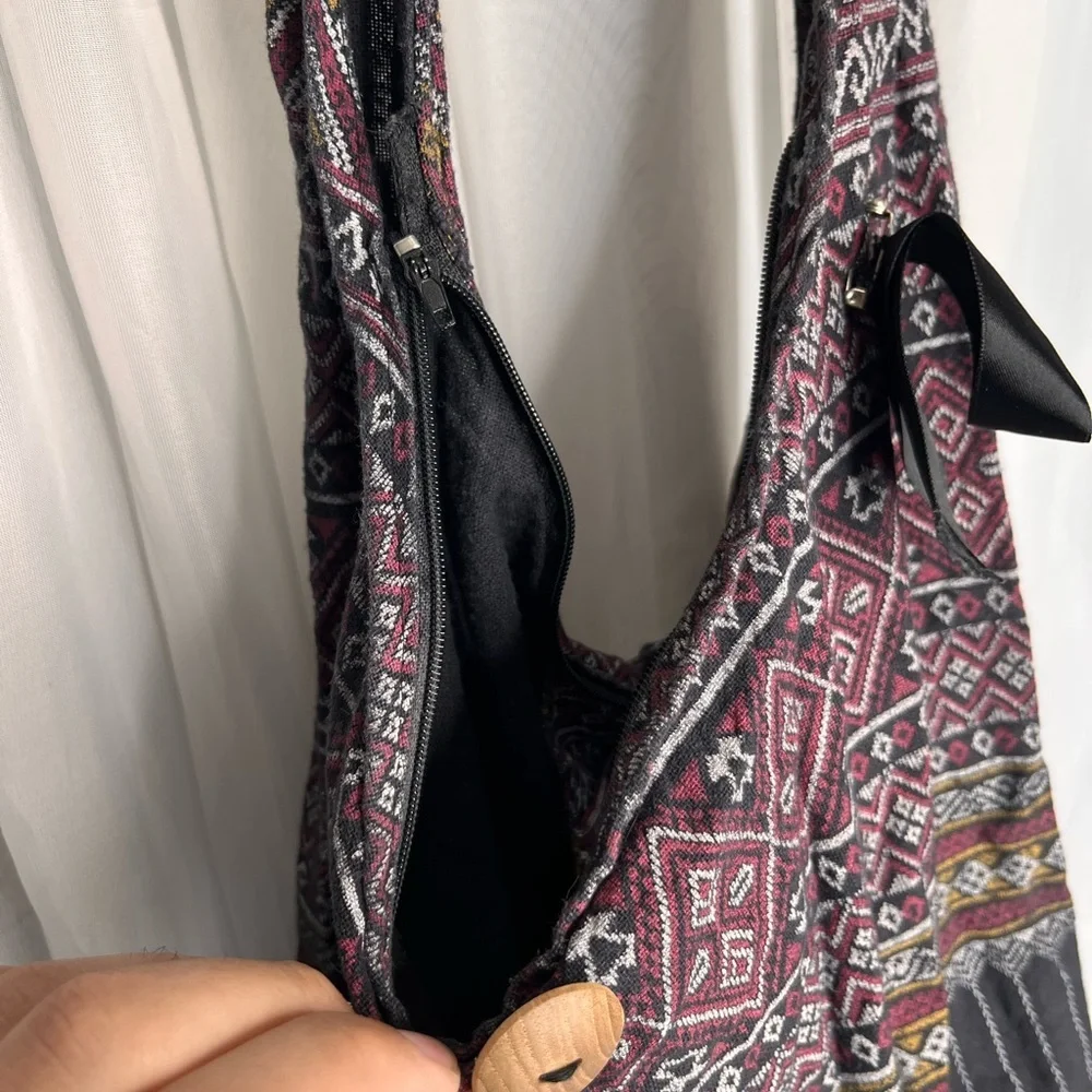 Boho Cotton Tote Bag - Picture 3 of 7